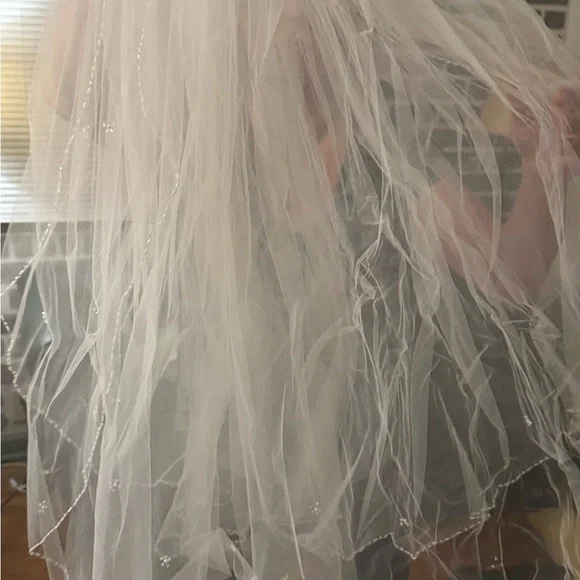 Private Label White Beaded Wedding Dress - Picture 8 of 9